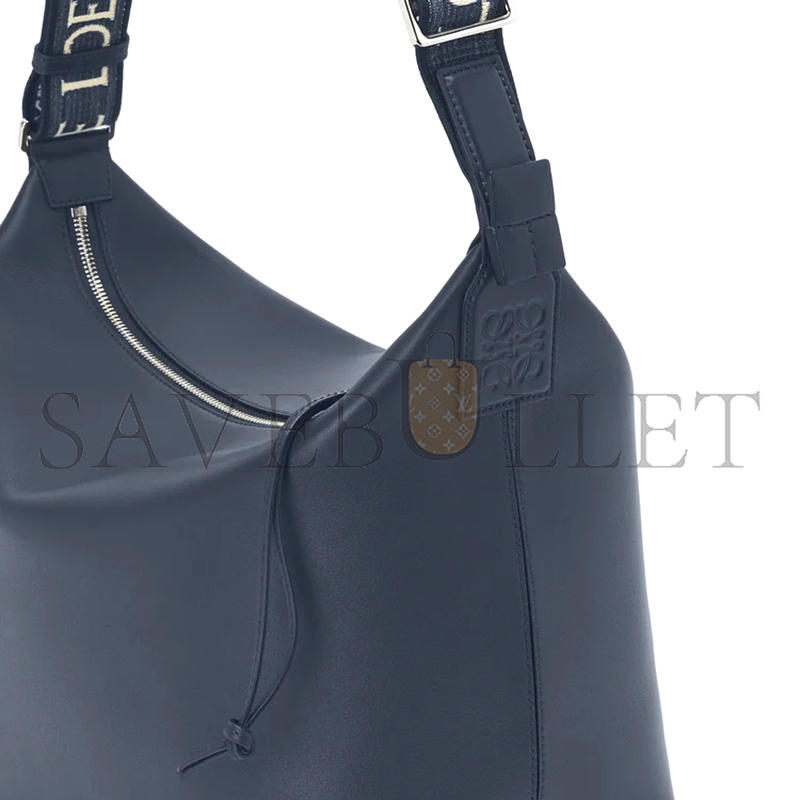 l0ew* cubi crossbody bag in S*pple smooth calfskin and jacquard b906k70x01 (44*30*18cm)